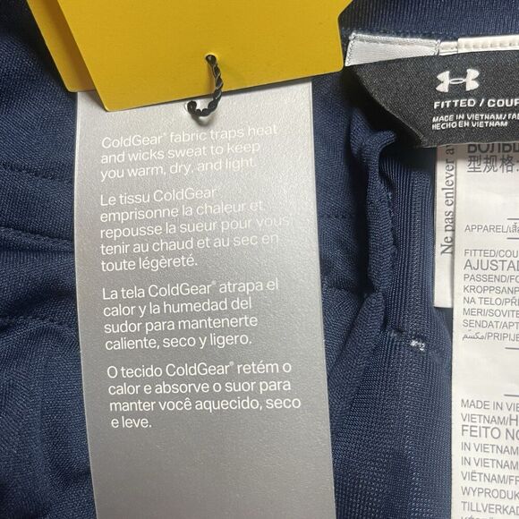 Under Armour ColdGear Reactor skirt Navy Blue Size Large NWT Storm Fitted Warm - Picture 7 of 7